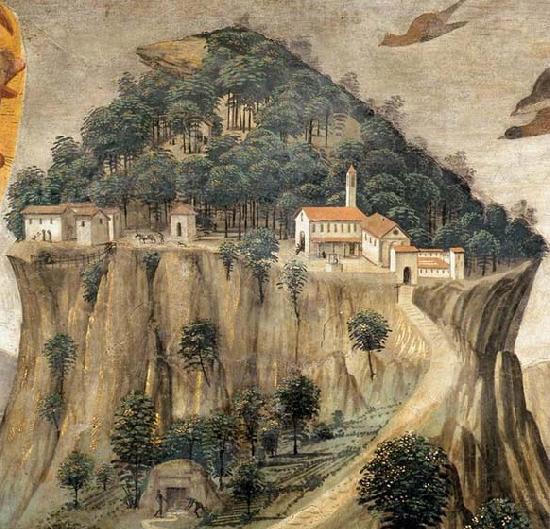 GHIRLANDAIO, Domenico Stigmata of St Francis detail Sweden oil painting art